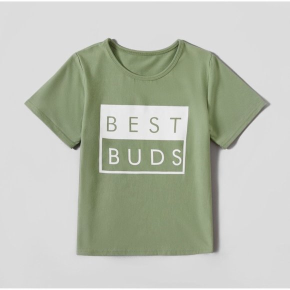 Best buds short sleeve t shirt summer green - Picture 1 of 2